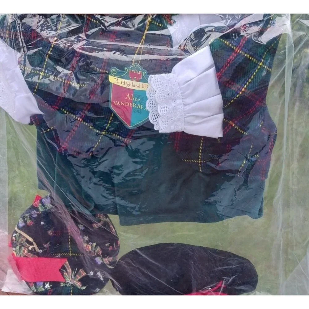 NEW 1993 VanderBear Wear ALICE Clothing Highland Fling Scottish Dance Collection - Picture 3 of 8